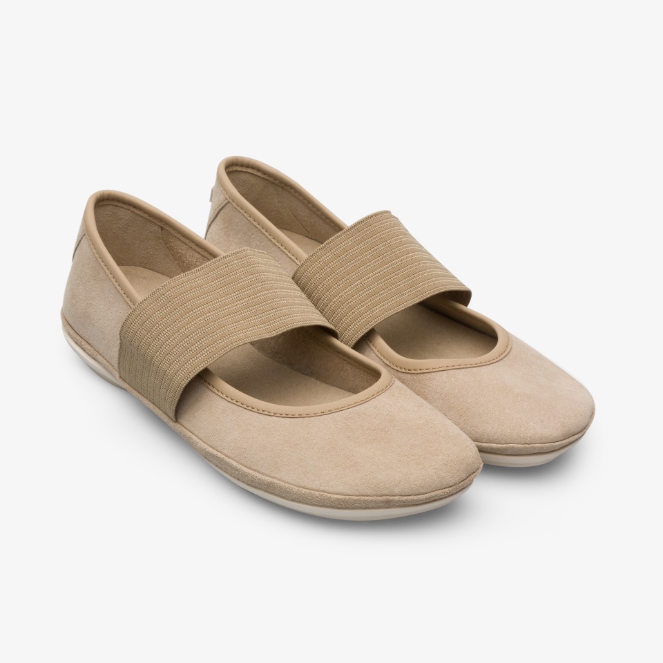 Camper Right Beige - Camper Women's Ballerinas ||5814-SXDFQ||